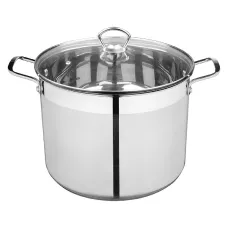 Кастрюля 12,9 л CULINARIA, из нерж стали с крышкой из жаропрочного стекла