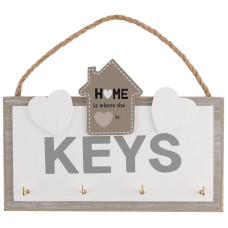 Ключница "Волшебная страна", с подвесом, 4 крючка, 20,5х2,5х13,7 Ключница "Волшебная страна", с подвесом, 4 крючка, 20,5х2,5х13,7