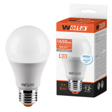 WOLTA Лампа светодиодная A65 20Вт 1650лм 4000К Е27 2/50