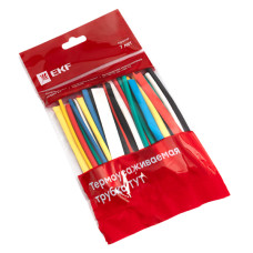 Набор ТУТ нг: 6 цветов по 5шт.  (3/1,5; 4/2; 5/2,5; 6/3; 8/4)100мм. EKF PROxima/мин.3упак