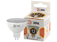 ЭРА Лампа светодиодная STD LED MR16-12W-827-GU5.3 GU5.3 12Вт софит теплый белый свет