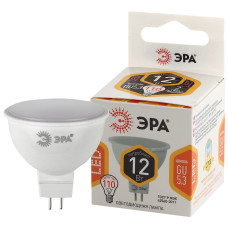 ЭРА Лампа светодиодная STD LED MR16-12W-827-GU5.3 GU5.3 12Вт софит теплый белый свет ЭРА Лампа светодиодная STD LED MR16-12W-827-GU5.3 GU5.3 12Вт софит теплый белый свет