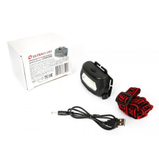 Фонарь Ultraflash LED 5359 (фонарь налобн аккум 5В, черный, COB 3 Ватт, 3 реж, пласт, бокс) Фонарь Ultraflash LED 5359 (фонарь налобн аккум 5В, черный, COB 3 Ватт, 3 реж, пласт, бокс)