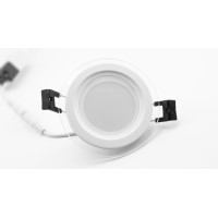 Светильник встраиваемый LEEK GLRL WH 12W D160 4К  (окантовка стеклом)  /40 ЦЕНА▼