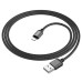 Кабель BX87 Lightning-USB 2,4А черный, 1 метр BOROFONE /мин.пар.3шт Кабель BX87 Lightning-USB 2,4А черный, 1 метр BOROFONE /мин.пар.3шт