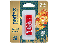 Perfeo USB флэш-диск 32GB C04 Red Lion 10/100
