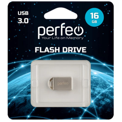 Perfeo USB 3.0 флэш-диск 16GB M11 Metal Series 10/100