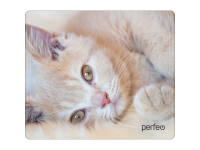 Perfeo Коврик для компьютерной мыши "Cat", Рис.4 (350*300*3 мм), ткань+резиновое основание /100