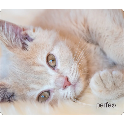 Perfeo Коврик для компьютерной мыши "Cat", Рис.4 (350*300*3 мм), ткань+резиновое основание /100