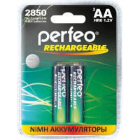 Аккумулятор PERFEO AA2850mAh/2BL пластик 2/40/240
