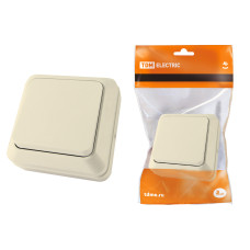 Выключатель TDM открытой установки, 1-кл. IP20 10А, сл. кость "Ладога" 2/10/200