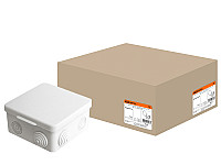 Распаячная коробка TDM ОП 100х100х55мм, крышка, IP54, 8вх. инд. штрихкод /60
