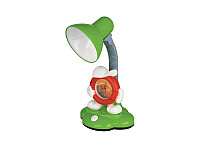 Настольный светильник Camelion KD-388 C05, 230В, 40Вт, E27, с часами, зелёный 16 /192