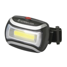 Фонарь Ultraflash LED5380 (фонарь налобн.черн. 3 Вт COB LED, 3 реж, пласт, пакет)