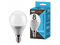 WOLTA Лампа светодиодная LX G45 8Вт 640лм Е14 6500К 1/5