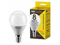 WOLTA Лампа светодиодная LX G45 8Вт 640лм Е14 3000К 1/50