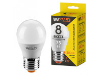 WOLTA Лампа светодиодная LX G45 8Вт 640лм E27 3000К 2/50
