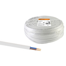 Шнур ШВВП 2х0,5 ГОСТ (100м), белый TDM