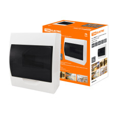 Бокс TDM ЩРН-П IP40, 8 модулей, навесной пластик /20