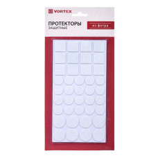 Протекторы защитные из фетра белые, в ассортименте Ø 20mm, Ø27mm, 24*24mm, "VORTEX" /30 Протекторы защитные из фетра белые, в ассортименте Ø 20mm, Ø27mm, 24*24mm, "VORTEX" /30