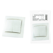 Выключатель TDM 2 кл. 10А, белый "Таймыр" (пром. упак,, бакелит. основание)0 /мин.пар.5шт Выключатель TDM 2 кл. 10А, белый "Таймыр" (пром. упак,, бакелит. основание)0 /мин.пар.5шт