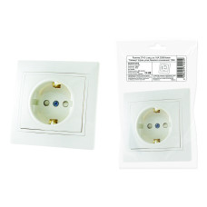 Розетка TDM 2П+З с защ. шт. 16A 250B, белая "Таймыр" (пром. упак., бакелит. основание) 10/100 Розетка TDM 2П+З с защ. шт. 16A 250B, белая "Таймыр" (пром. упак., бакелит. основание) 10/100