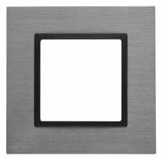 Рамка на 1 пост, металл, Эра Elegance, 14-5201-42 ЭРА титан+антр 5/50 ЦЕНА ▼