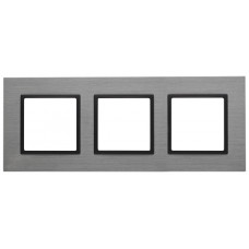 Рамка на 3 поста, металл, Эра Elegance, 14-5203-42 ЭРА титан+антр 5/50 ЦЕНА ▼ Рамка на 3 поста, металл, Эра Elegance, 14-5203-42 ЭРА титан+антр 5/50 ЦЕНА ▼