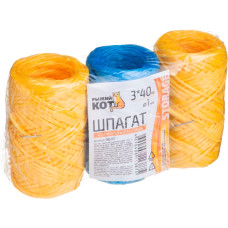 Шпагат полипропиленовый ТРИО" 3 шт*40 м бобинки Рыжий кот 2/96