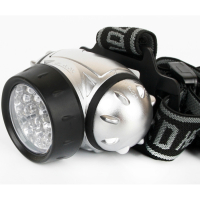 Фонарь Ultraflash LED 5353 (фонарь налобн металлик,19LED,4 реж,3XR03 в компл, пласт,блист) 1/10
