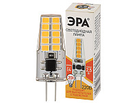 ЭРА Лампа светодиодная STD LED JC-2,5W-220V-SLC-827-G4 2,5Вт силикон капсула теплый белый свет