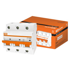 Авт. выкл. TDM ВА47-100 3Р 100А 10кА  х-ка С /10