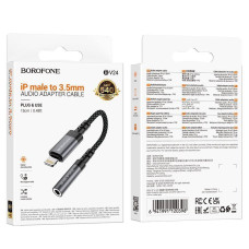 Конвертер BV24 iP - 35mm металлический серый BOROFONE Конвертер BV24 iP - 35mm металлический серый BOROFONE