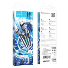 Кабель X76 4-в-1 (iP+iP+Type-C+Micro) черный hoco
