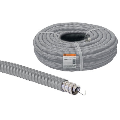 Металлорукав TDM в ПВХ-изоляции РЗ-Ц-П 20 серый (25 м) /25 Металлорукав TDM в ПВХ-изоляции РЗ-Ц-П 20 серый (25 м) /25