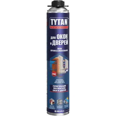 Пена монтажная TYTAN Professional для окон и дверей всесезон. Проф. 750 мл (37413V05) ./мин.4шт