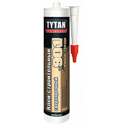 Клей строительный Tytan Professional №901 сверхпрочный бежевый 390 гр (26458V05) /12 мин отгр 4