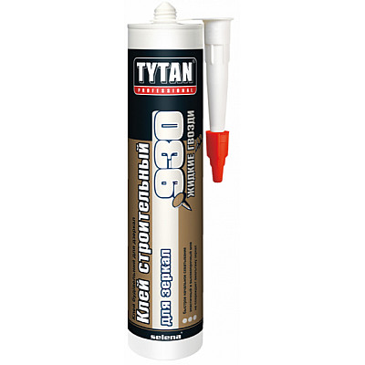 Клей строительный Tytan Professional №930 для зеркал бежевый 380 гр (26459V04) /12 мин отгр 4