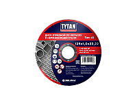 Диск отрезной TYTAN Professional по металлу и нержавеющей стали 125х1,0х22,22 (42280V01) 10/50/400