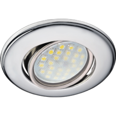 Точечный светильник Ecola DH03 литой пов. MR16 GU5.3 220V хром 1/10