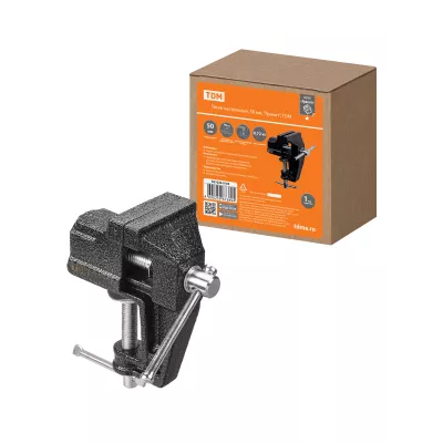 Тиски настольные, 50 мм, "Гранит", TDM Тиски настольные, 50 мм, "Гранит", TDM