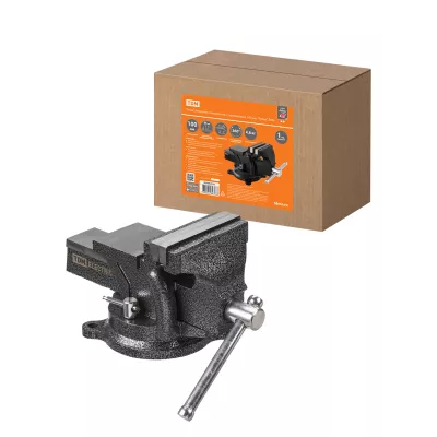 Тиски слесарные, поворотные, c наковальней, 100 мм, "Рубин", TDM Тиски слесарные, поворотные, c наковальней, 100 мм, "Рубин", TDM