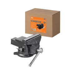 Тиски слесарные, поворотные, c наковальней, 125 мм, "Рубин", TDM Тиски слесарные, поворотные, c наковальней, 125 мм, "Рубин", TDM