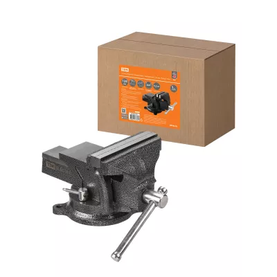 Тиски слесарные, поворотные, c наковальней, 125 мм, "Рубин", TDM Тиски слесарные, поворотные, c наковальней, 125 мм, "Рубин", TDM