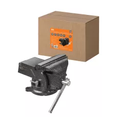 Тиски слесарные, поворотные, c наковальней, 150 мм, "Рубин", TDM