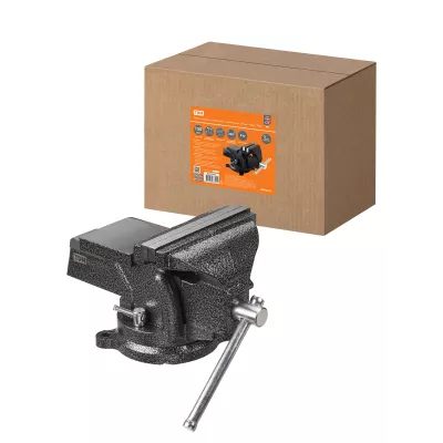 Тиски слесарные, поворотные, c наковальней, 150 мм, "Рубин", TDM Тиски слесарные, поворотные, c наковальней, 150 мм, "Рубин", TDM