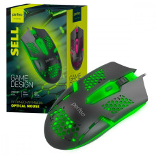 Perfeo мышь оптич."SELL", 6 кн, USB, GAME DESIGN, 7 цв. подсветка, каб.1,8м, 800-2400 DPI Perfeo мышь оптич."SELL", 6 кн, USB, GAME DESIGN, 7 цв. подсветка, каб.1,8м, 800-2400 DPI