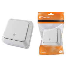 Переключатель TDM открытой установки, 1-кл., на 2 направления IP20 10A, белый "Ладога"0 /мин.пар.2шт