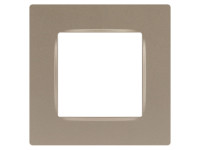 Рамкадля розеток и выключателей, Эра12, 12-5201-04 ЭРА на 1 пост шампань