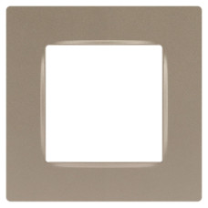 Рамкадля розеток и выключателей, Эра12, 12-5201-04 ЭРА на 1 пост шампань